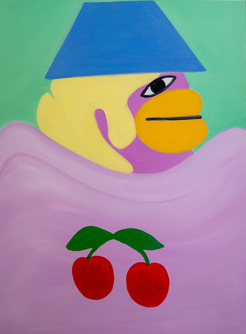 Cherries — blue cone.